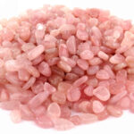 Rosenquarz Trommelsteine Ø ca. 10 – 20 mm Edelsteine Heilsteine bei Wunderstein24