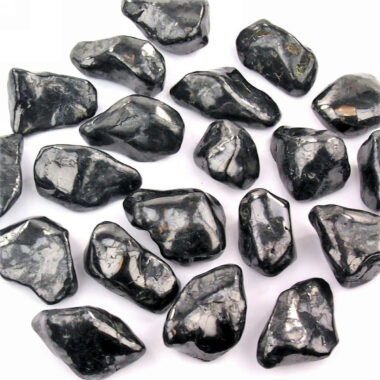 Schungit Trommelsteine Ø ca. 35 – 60 mm Edelsteine Heilsteine bei Wunderstein24