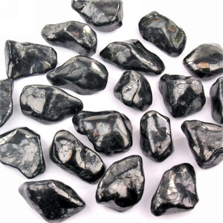 Schungit Trommelsteine Ø ca. 35 – 60 mm Edelsteine Heilsteine bei Wunderstein24