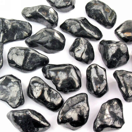 Schungit Trommelsteine Ø ca. 35 – 60 mm Edelsteine Heilsteine bei Wunderstein24