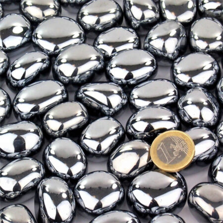 Silizium Trommelsteine handpoliert Ø ca. 26 – 33 mm Edelsteine Heilsteine bei Wunderstein24