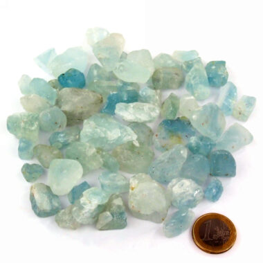 Topas blau rohe unbehandelte Kristalle Ø ca. 10 – 30 mm Edelsteine Heilsteine bei Wunderstein24