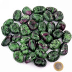 Zoisit und Rubin Trommelsteine Ø ca. 30 – 40 mm Edelsteine Heilsteine bei Wunderstein24