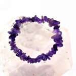 Amethyst Edelstein Armband flexibel und dehnbar in bester Qualität Edelsteine Heilsteine bei Wunderstein24