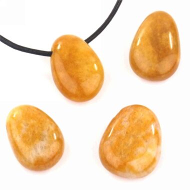 Aragonit Cabochon Anhänger seitlich gebohrt Edelsteine Heilsteine bei Wunderstein24