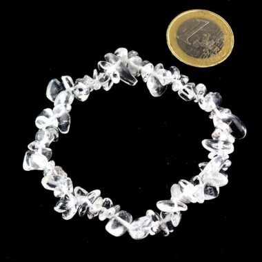 Bergkristall Edelstein Armband flexibel und dehnbar Edelsteine Heilsteine bei Wunderstein24