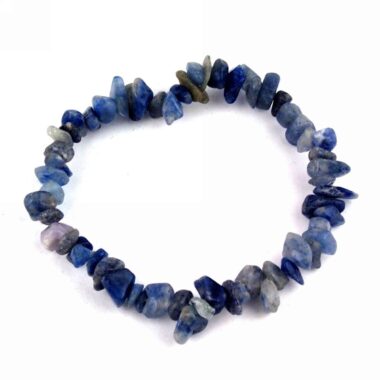Blauquarz | Aventurin blau Edelstein Armband flexibel und dehnbar Edelsteine Heilsteine bei Wunderstein24