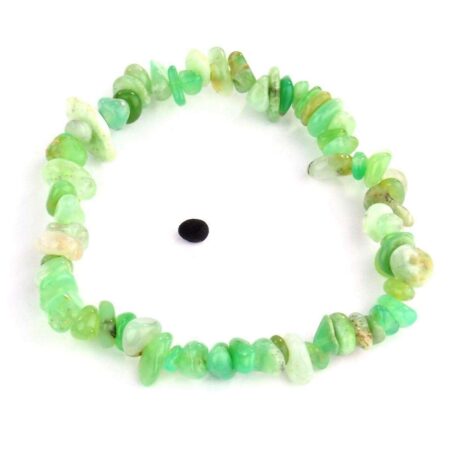 Chrysopras Edelstein Armband flexibel und dehnbar Edelsteine Heilsteine bei Wunderstein24