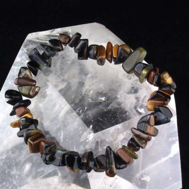 Falkenauge Edelstein Armband flexibel und dehnbar Edelsteine Heilsteine bei Wunderstein24
