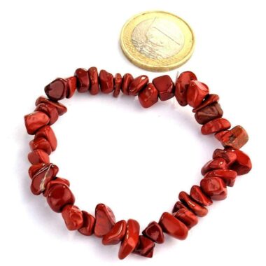 Jaspis rot Edelstein Armband flexibel und dehnbar Edelsteine Heilsteine bei Wunderstein24
