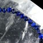 Lapislazuli Ø 4 mm facettiert Edelstein Armband flexibel und dehnbar Edelsteine Heilsteine bei Wunderstein24