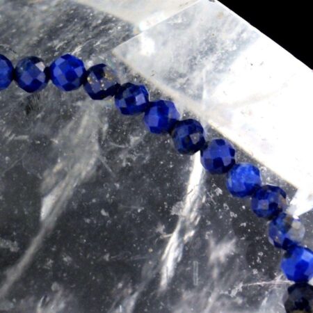 Lapislazuli Ø 4 mm facettiert Edelstein Armband flexibel und dehnbar Edelsteine Heilsteine bei Wunderstein24