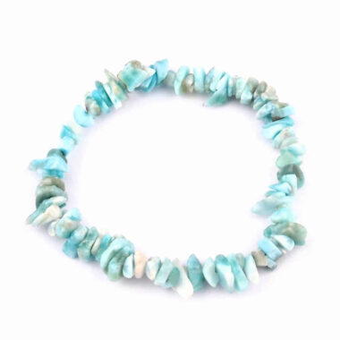 Larimar Edelstein Armband flexibel und dehnbar in bester Qualität Edelsteine Heilsteine bei Wunderstein24