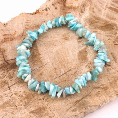 Larimar Edelstein Armband flexibel und dehnbar in bester Qualität Edelsteine Heilsteine bei Wunderstein24
