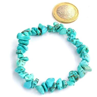 Magnesit türkis Edelstein Armband flexibel und dehnbar Edelsteine Heilsteine bei Wunderstein24