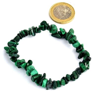 Malachit Edelstein Armband flexibel und dehnbar in bester Qualität Edelsteine Heilsteine bei Wunderstein24
