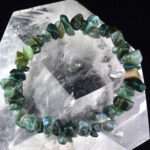 Nephrit | Jade Edelstein Armband flexibel und dehnbar Edelsteine Heilsteine bei Wunderstein24