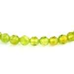 Olivin | Peridot facettiert Edelstein Armband flexibel und dehnbar Edelsteine Heilsteine bei Wunderstein24
