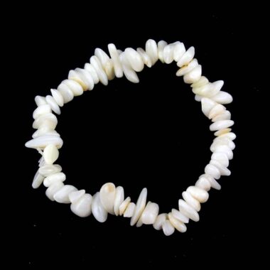 Perlmutt | Seeopal Edelstein Armband flexibel und dehnbar Edelsteine Heilsteine bei Wunderstein24