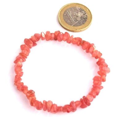 Rhodochrosit Edelstein Armband flexibel und dehnbar in bester Qualität Edelsteine Heilsteine bei Wunderstein24