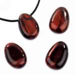Tigerauge Cabochon Anhänger seitlich gebohrt Edelsteine Heilsteine bei Wunderstein24