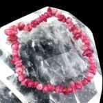 Turmalin rot | Rubellit Edelstein Armband flexibel und dehnbar Edelsteine Heilsteine bei Wunderstein24