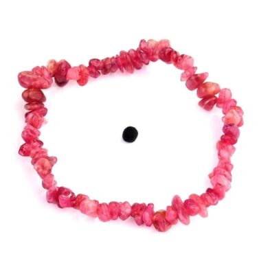 Turmalin rot | Rubellit Edelstein Armband flexibel und dehnbar Edelsteine Heilsteine bei Wunderstein24