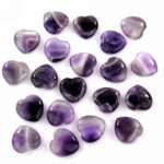 Amethyst Herz Ø ca. 25 mm AA – Qualität aus Brasilien Edelsteine Heilsteine bei Wunderstein24