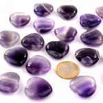 Amethyst Herz Ø ca. 25 mm A – Qualität aus Brasilien Edelsteine Heilsteine bei Wunderstein24