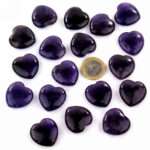 Amethyst Herz Ø ca. 25 mm AA – Qualität aus Brasilien Edelsteine Heilsteine bei Wunderstein24