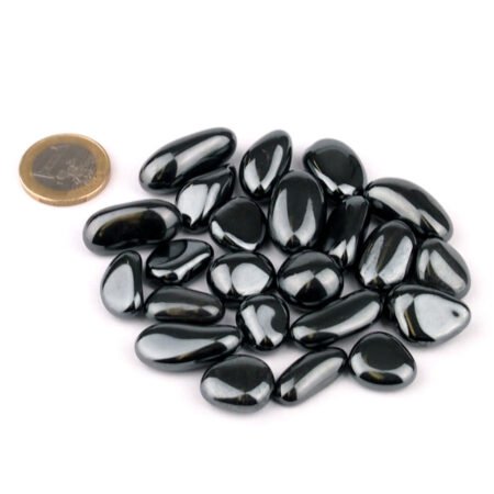 Hämatit | Blutstein Trommelsteine Ø ca. 20 – 30 mm Edelsteine Heilsteine bei Wunderstein24