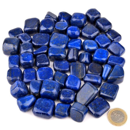Lapislazuli Trommelsteine Ø 22 – 30 mm Edelsteine Heilsteine bei Wunderstein24