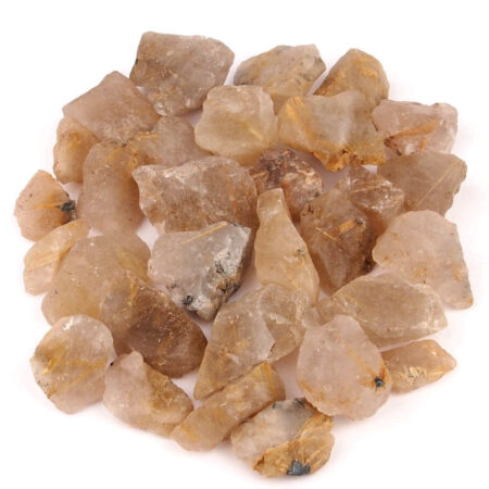 Rutilquarz Rohsteine Natur Ø ca. 25 – 50 mm Edelsteine Heilsteine bei Wunderstein24