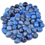 Aventurin blau | Blauquarz Trommelsteine Ø ca. 20 – 30 mm Edelsteine Heilsteine bei Wunderstein24