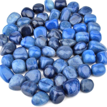 Aventurin blau | Blauquarz Trommelsteine Ø ca. 20 – 30 mm Edelsteine Heilsteine bei Wunderstein24