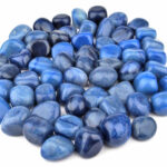 Aventurin blau | Blauquarz Trommelsteine Ø ca. 20 – 30 mm Edelsteine Heilsteine bei Wunderstein24