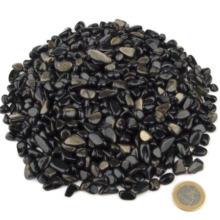 Goldobsidian Trommelsteine Ø ca. 8 – 15 mm Edelsteine Heilsteine bei Wunderstein24