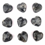 Obsidian Herz Ø ca. 25 mm schwarz aus Mexiko Edelsteine Heilsteine bei Wunderstein24