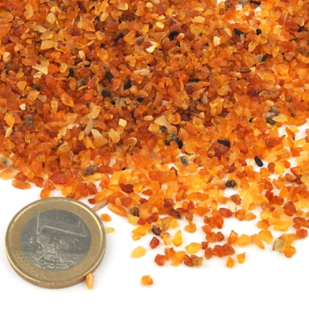 Natürlicher baltischer Bernstein roh Ø ca. 1 – 2 mm Edelsteine Heilsteine bei Wunderstein24