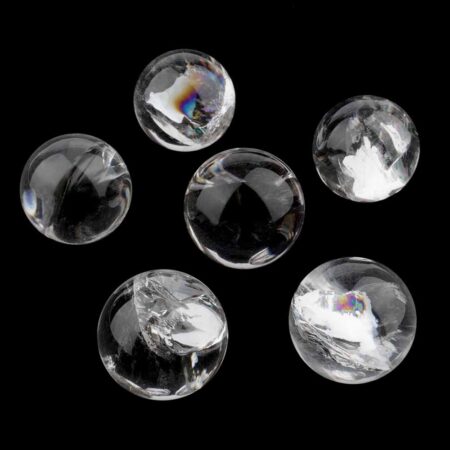 Bergkristall Kugel Ø 27 – 28 mm transparent und glasklar aus Brasilien Edelsteine Heilsteine bei Wunderstein24