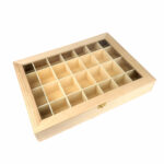 Setzkasten | Sammelkasten aus Echtholz ideal zum Sammeln und Dekorieren Edelsteine Heilsteine bei Wunderstein24