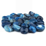 Achat Trommelsteine blau Ø 30 – 45 mm Edelsteine Heilsteine bei Wunderstein24