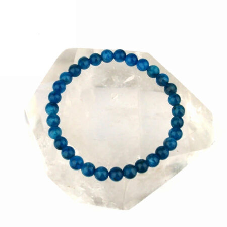 Apatit Ø 6 mm Kugel Edelstein Armband flexibel und dehnbar Edelsteine Heilsteine bei Wunderstein24