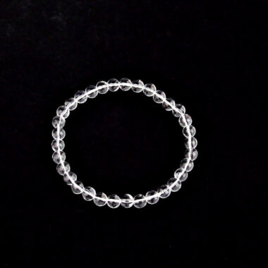 Bergkristall Ø 6 mm Kugel Edelstein Armband flexibel und dehnbar Edelsteine Heilsteine bei Wunderstein24