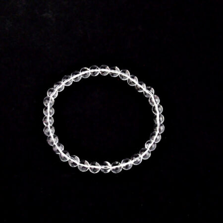 Bergkristall Ø 6 mm Kugel Edelstein Armband flexibel und dehnbar Edelsteine Heilsteine bei Wunderstein24