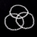Bergkristall Ø 6 mm Kugel Edelstein Armband flexibel und dehnbar Edelsteine Heilsteine bei Wunderstein24