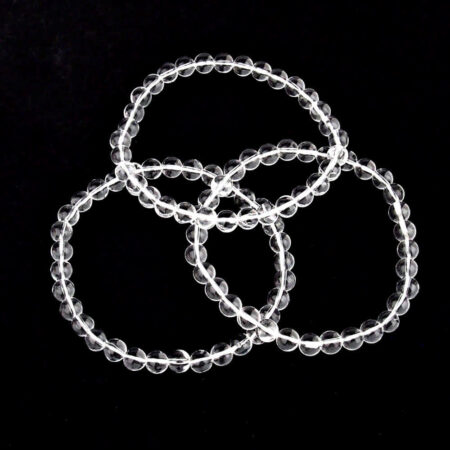 Bergkristall Ø 6 mm Kugel Edelstein Armband flexibel und dehnbar Edelsteine Heilsteine bei Wunderstein24