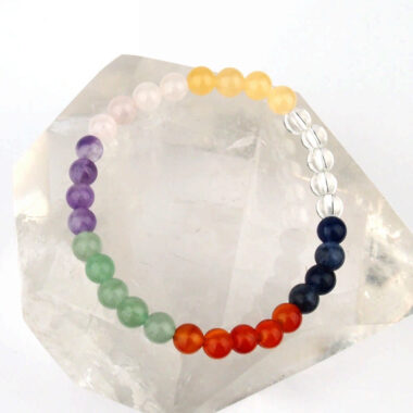 Chakra Ø 6 mm Kugel Edelstein Armband flexibel und dehnbar Edelsteine Heilsteine bei Wunderstein24