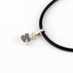 Diamant | Rohdiamant Anhänger & 925 Sterling-Silber + Öse und schwarzem Satinband Edelsteine Heilsteine bei Wunderstein24