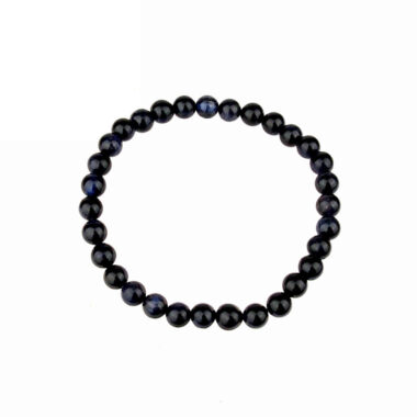 Falkenauge Ø 6 mm Kugel Edelstein Armband flexibel und dehnbar Edelsteine Heilsteine bei Wunderstein24